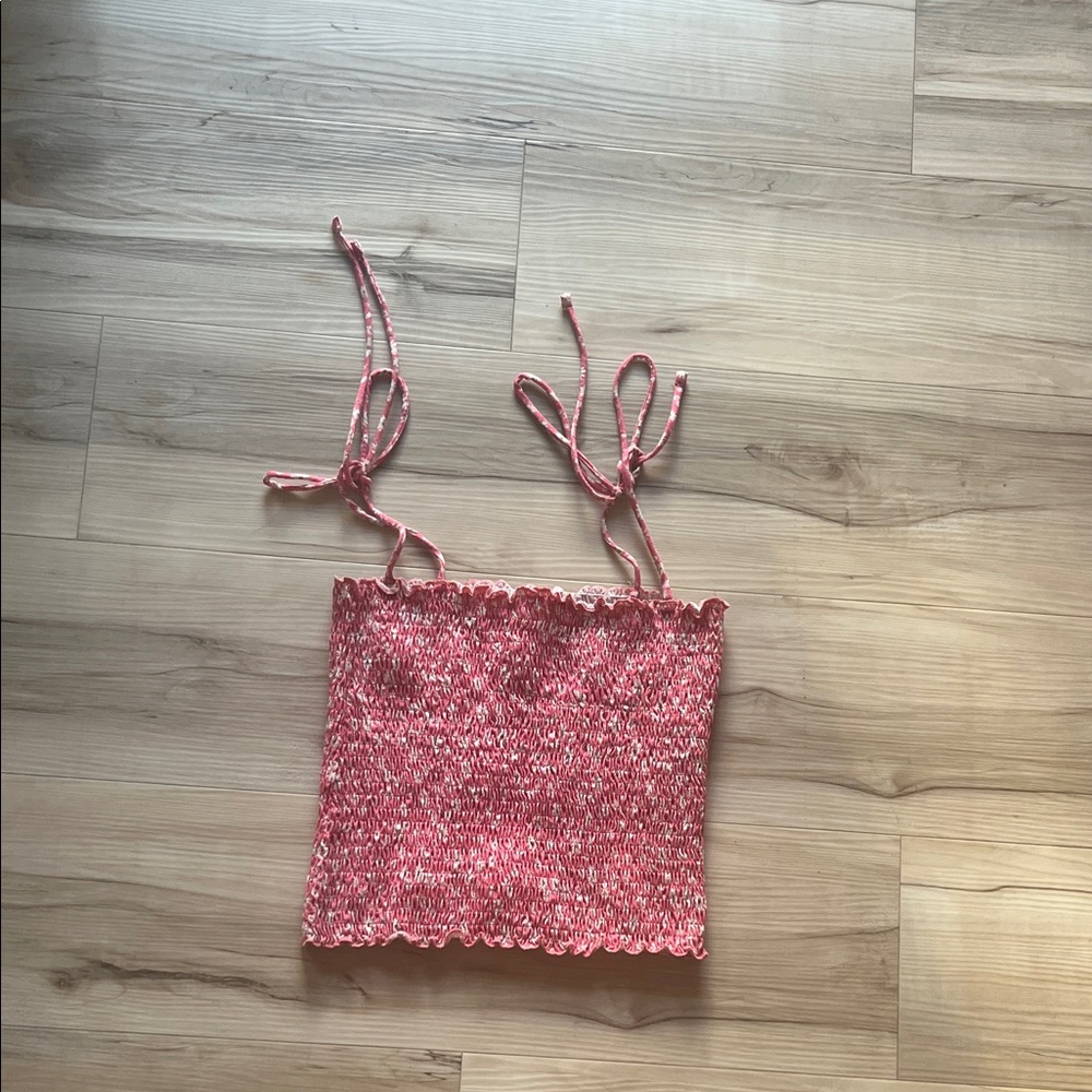 Stradivarius Pink Textured Top